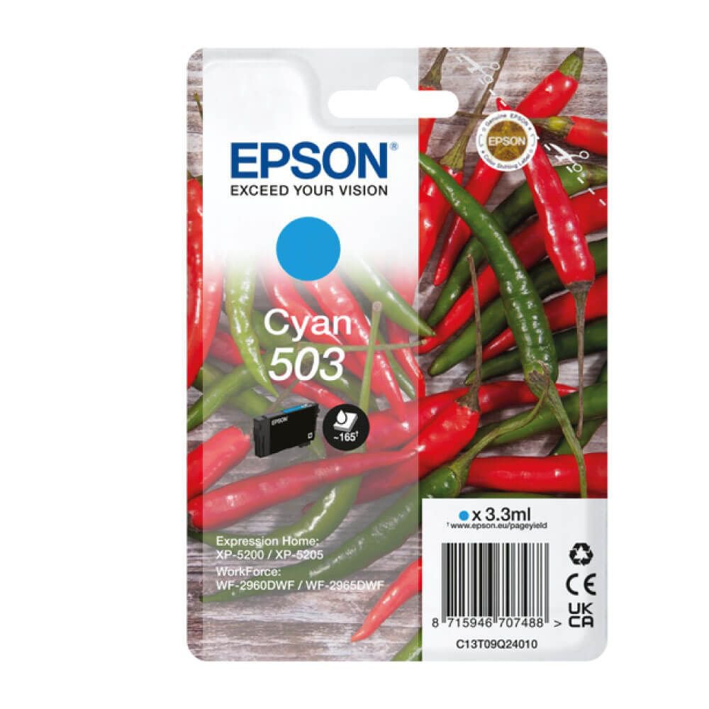 Epson C13T09Q14010 503 Ink Cartridge Black 210 Pages 4.6ml