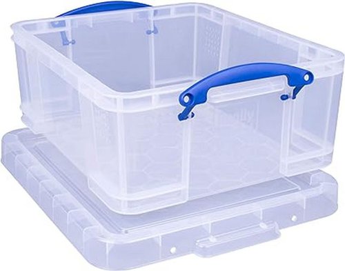 Really Useful Plastic Storage Box 18 Litre Clear - 18CCB