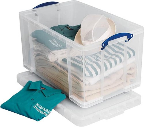 Really Useful Plastic Storage Box 84 Litre Clear - 84CCB