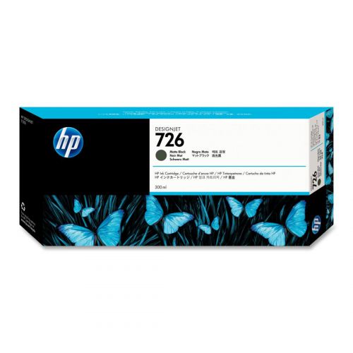 HP No 726 Matte Black Standard Capacity Ink cartridge 300ml - CH575A