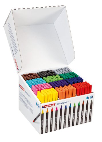 edding Colour Pen Fine Assorted Colours Classpack (Pack 288) - 4-51912