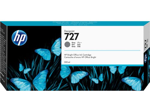 HP No 727 Grey Ink Cartridge 300ml - F9J80A