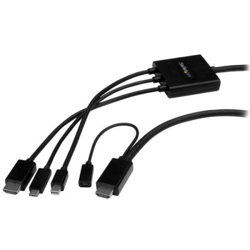 StarTech.com 6ft USB-C HDMI or mDP to HDMI Adapter