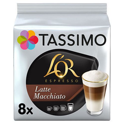 Tassimo LOR Latte Macchiato Coffee Capsule (Pack 8) - 4090774