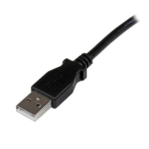 StarTech.com 2m USB 2.0 A to Right Angle B Black Cable