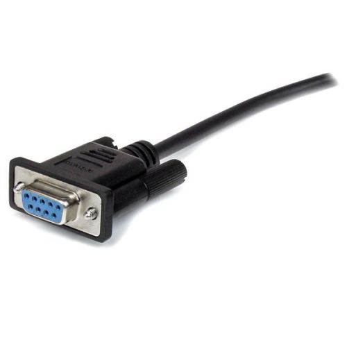 StarTech.com 3m Straight Through DB9 RS232 Black Serial Cable