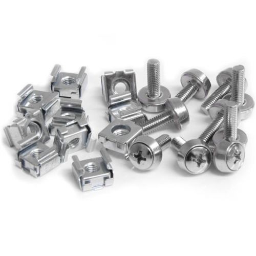 StarTech.com 50 Pack of M5 Mounting Screws and Cage Nuts for Server Rack Cabinet