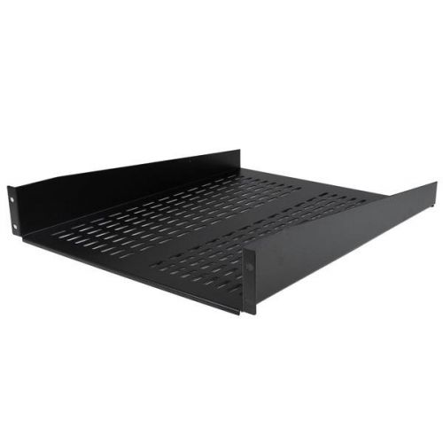 StarTech.com 2U Server Rack Shelf - Universal Vented Rack Mount Cantilever Tray for 19 Inch Network Equipment Rack and Cabinet Equipment