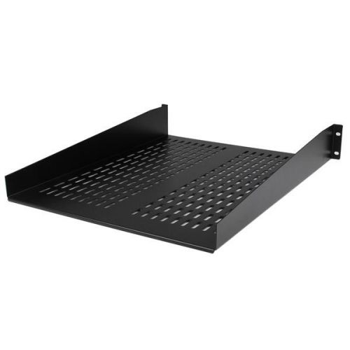 StarTech.com 2U Server Rack Shelf - Universal Vented Rack Mount Cantilever Tray for 19 Inch Network Equipment Rack and Cabinet Equipment