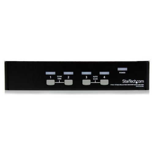 StarTech.com 4 Port 1U Rackmount USB KVM Switch with OSD