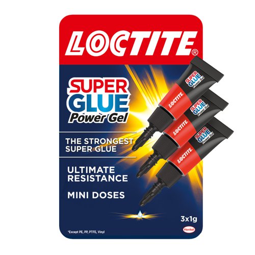 Loctite Super Glue Mini Trio Power Gel 3x1g - 2642101