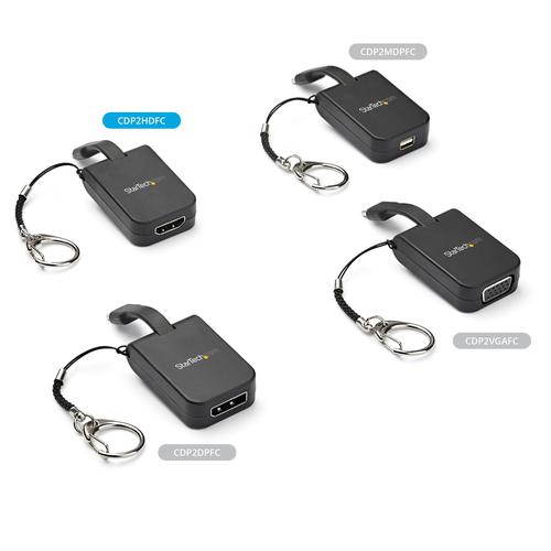 StarTech.com Compact 4K 30Hz USB C to HDMI Keychain Adapter