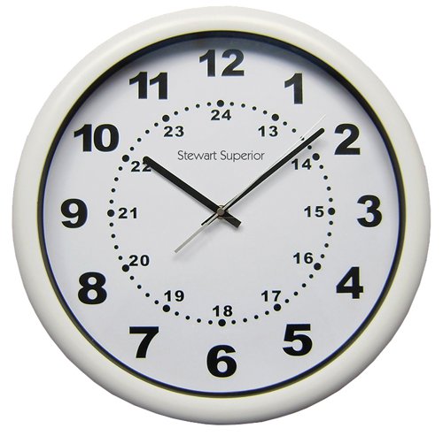 SECO Westminster Quartz Wall Clock 400mm Diameter White - 2160C