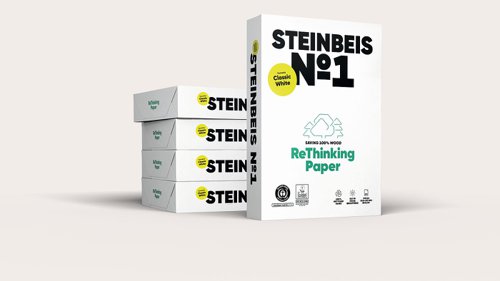 Steinbeis No.1 Paper A4 80gsm 100% Recycled Off White (Box of 5 Reams) - SCL2180