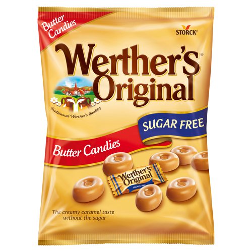 Werthers Original Butter Candies Sugar Free (Bag 80g) - 0401388