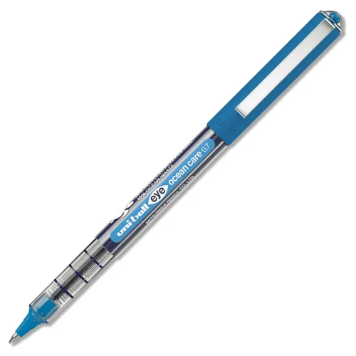 uni-ball Eye Fine UB-157ROP Ocean Care Liquid Ink Rollerball Pen 0.7mm Tip 0.5mm Line Blue (Pack 12) - 274407000