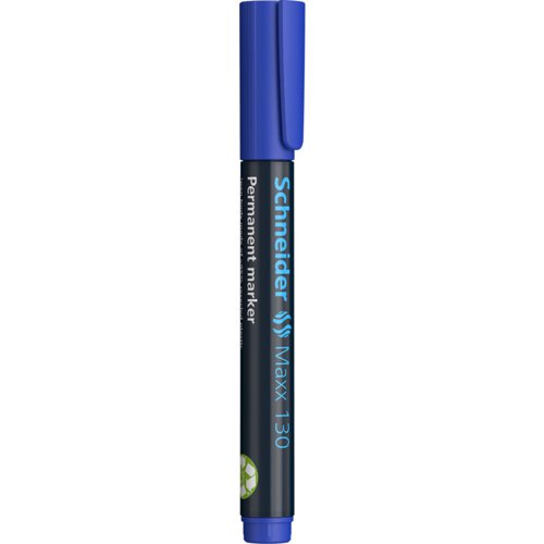 Schneider Maxx 130 Permanent Marker Bullet Tip 1mm-3mm Blue (Pack 10) - 113003