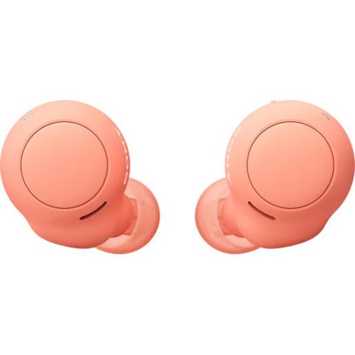 Sony WFC500D In Ear Truly Wireless Earbuds with Charging Case Coral Orange