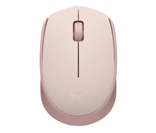 Logitech M171 1000 DPI Ambidextrous RF Wireless Optical Mouse Rose Pink