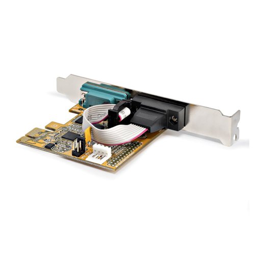 StarTech.com 2-Port PCI Express Serial Interface Card - Dual Port PCIe to RS232 DB9 Serial Card 16C1050 UART