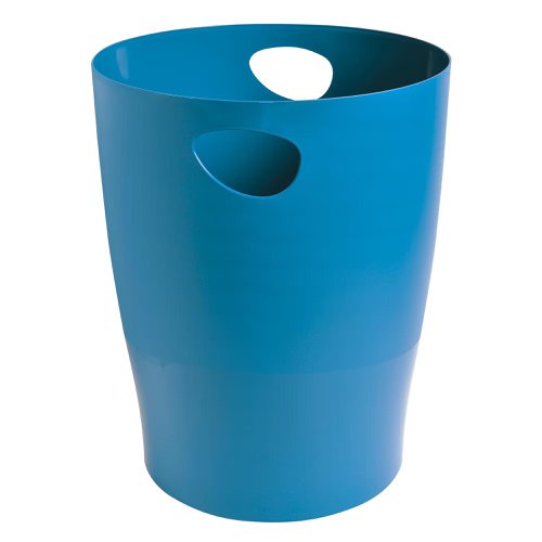 Exacompta Bee Blue 15 Litre Waste Bin 263 x 263 x 335mm Turquoise (Each) - 45384D