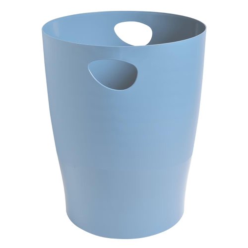 Exacompta Bee Blue 15 Litre Waste Bin 263 x 263 x 335mm Light Blue (Each) - 45309D