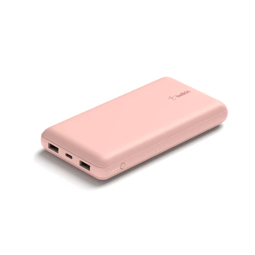 Belkin BoostCharge 20K USB-A USB-C 15W Power Bank Rose Gold