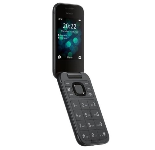 Nokia 2660 Flip 2.8 Inch 4G Dual SIM 48MB 128MB Mobile Phone Black