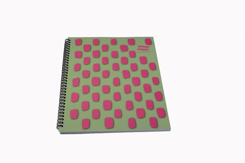 Europa Splash A4+ Notepad  Wirebound 160 Pages 80gsm FSC Ruled With Margin Punched 4 Holes Pink (Pack 3) - EU1503Z