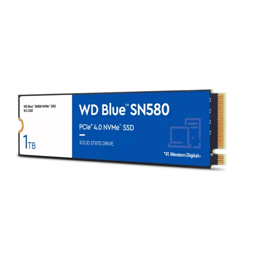 Western Digital Blue SN580 1TB M.2 PCI Express 4.0 TLC NVMe Internal Solid State Drive