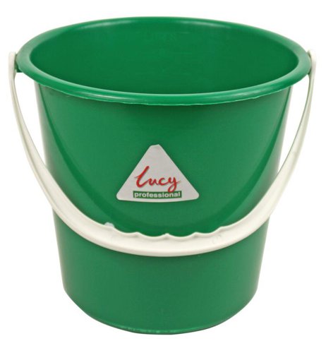 ValueX Plastic Bucket 10 Litre With Handle Green - 0907086OP