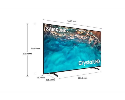 Samsung BU8000 43 Inch 3840 x 2160 Pixels 4K Ultra HD Tizen OS HDMI USB Hospitality TV