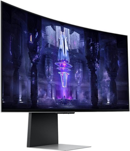 Samsung Odyssey G8 34 Inch 3440 x 1440 Pixels UltraWide Quad HD OLED Mini DisplayPort Micro HDMI USB-C Smart Gaming Monitor