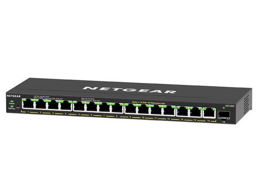 NETGEAR GS316EP 16 Power Over Ethernet Plus Gigabit Ethernet Network Switch