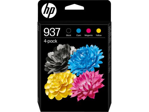 HP 937 4 Colours Standard Ink Cartridge  3850 Pages - 6C400NE