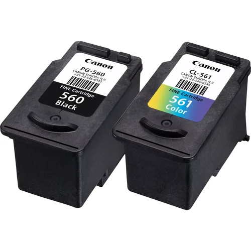 Canon PG- 560/​CL-561 Black & Colour Standard Ink Cartridge 1 x 7.5ml + 3 x 8.3ml + Photo Paper 100 x 150mm 50Pk - 3713C008