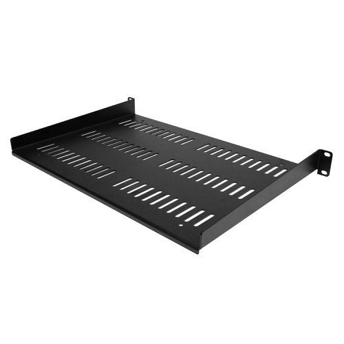 StarTech.com 1U Vented Server Rack Shelf Mount Cantilever Tray for 19 Inch Network Equipment Maximum Weight 25kg