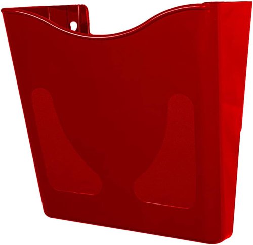 Deflecto A4 Portrait Wall Mounted Document Literature Display Holder with Hanging Bracket Red/Yellow/Green (Pack 3) - CP081YTRYG