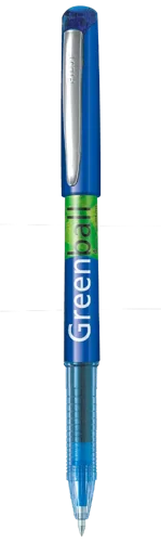 Pilot Begreen Greenball Liquid Ink Rollerball Pen Recycled 0.7mm Tip 0.35mm Line Black Greenpack (10 + 10 Refills) - WLT424741