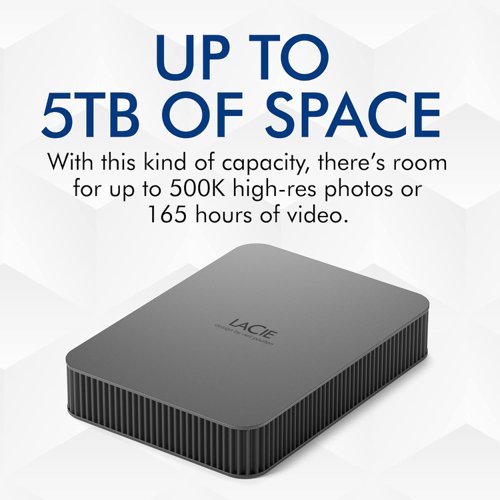 LaCie 4TB USB-C Mobile Secure External Hard Drive