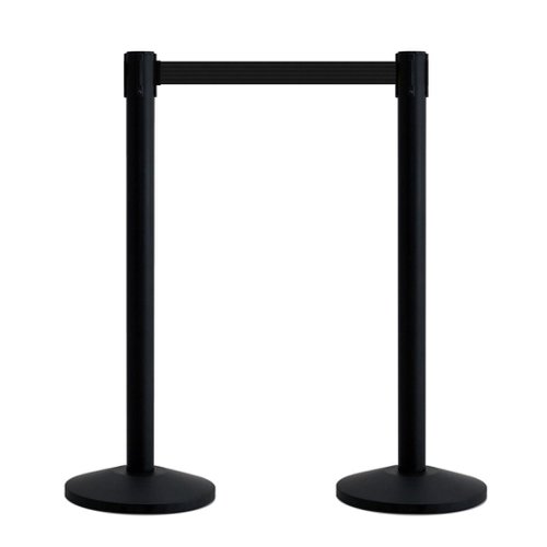 SECO Retractable 2m Post Black with Black Tape - RQB-1BLK