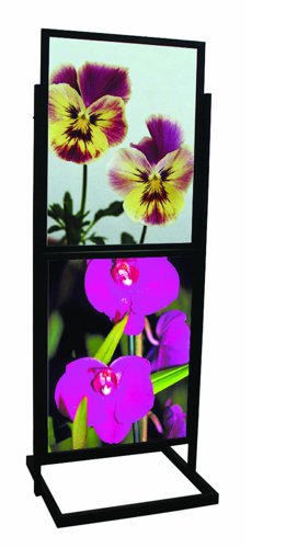 SECO Double-sided Eco Information Board 2 Panels Black - EIB-2BLK