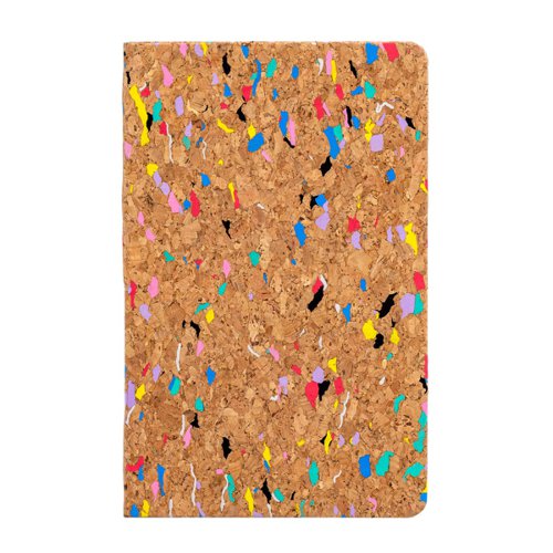 Pukka Planet Cork Softcover Notebook 215 x 135mm 160 Page 8mm Lined 80gsm Recycled FSC Paper - 9855-SPP