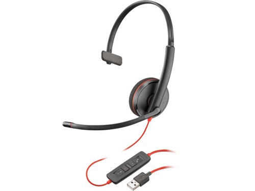 HP Poly Blackwire 3210 Office USB-A Wired Headset