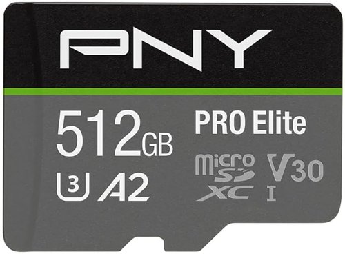 PNY Pro Elite 512GB UHS-I Class 10 MicroSDXC Memory Card