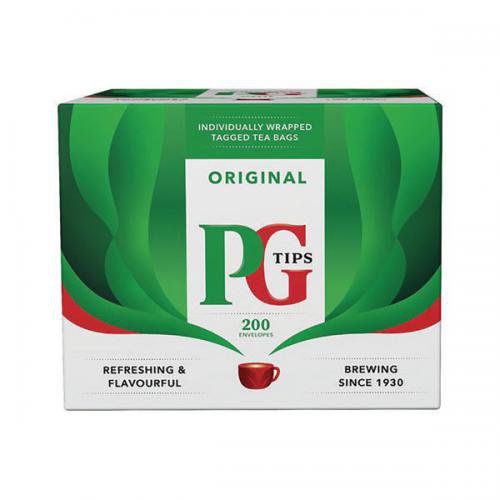 PG Tips Tea Bag Enveloped (Pack 200) - 0800396