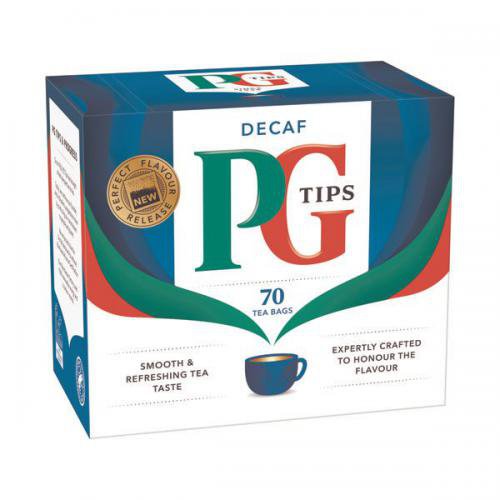 PG Tips Decaffeinated Tea Bags (Pack 70) - 0403399