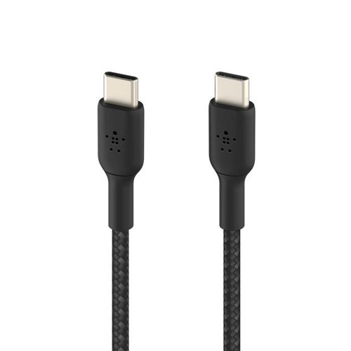 Belkin 1m BoostCharge Black Braided USB-C to USB-C Cable