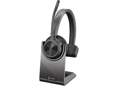 HP Poly Voyager 4310-M UC Bluetooth USB-C Microsoft Teams Certified Headset with Charge Stand