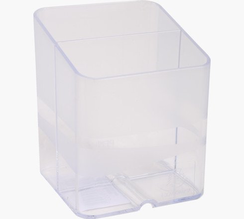 Exacompta PEN-CUBE Pen Pot 74 x 74 x 93mm Clear - 67723D